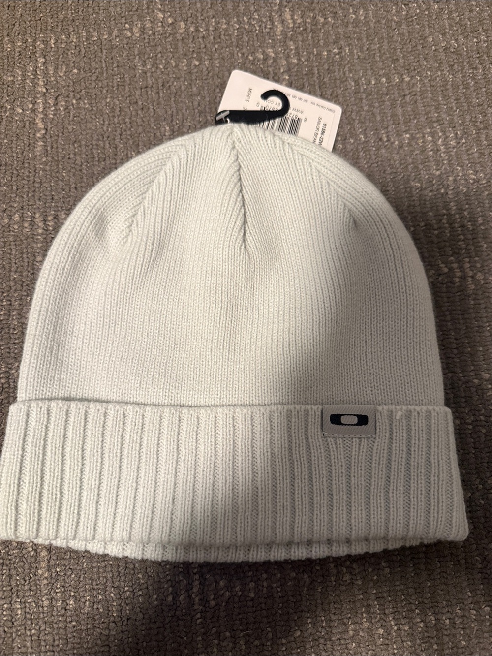 Oakley Men's Light Blue Knit Cuffed Beanie